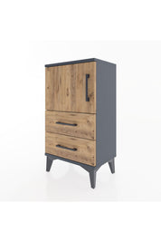 Arges Komodin 2 Raflı Tek Çekmeceli Tek Kapaklı 44x30x80 - S08M003V6A