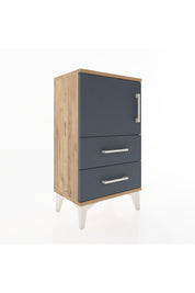 Arges Komodin 2 Raflı Tek Çekmeceli Tek Kapaklı 44x30x80 - S08M003V8A