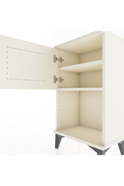Arges Komodin 2 Raflı 2 Çekmeceli Tek Kapaklı 44x30x80 - S08M004V1A