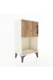 Arges Komodin 2 Raflı 2 Çekmeceli Tek Kapaklı 44x30x80 - S08M004V3A