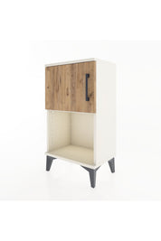 Arges Komodin 2 Raflı 2 Çekmeceli Tek Kapaklı 44x30x80 - S08M004V3A
