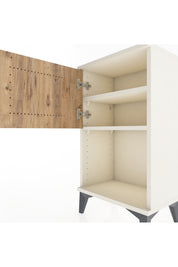 Arges Komodin 2 Raflı 2 Çekmeceli Tek Kapaklı 44x30x80 - S08M004V3A