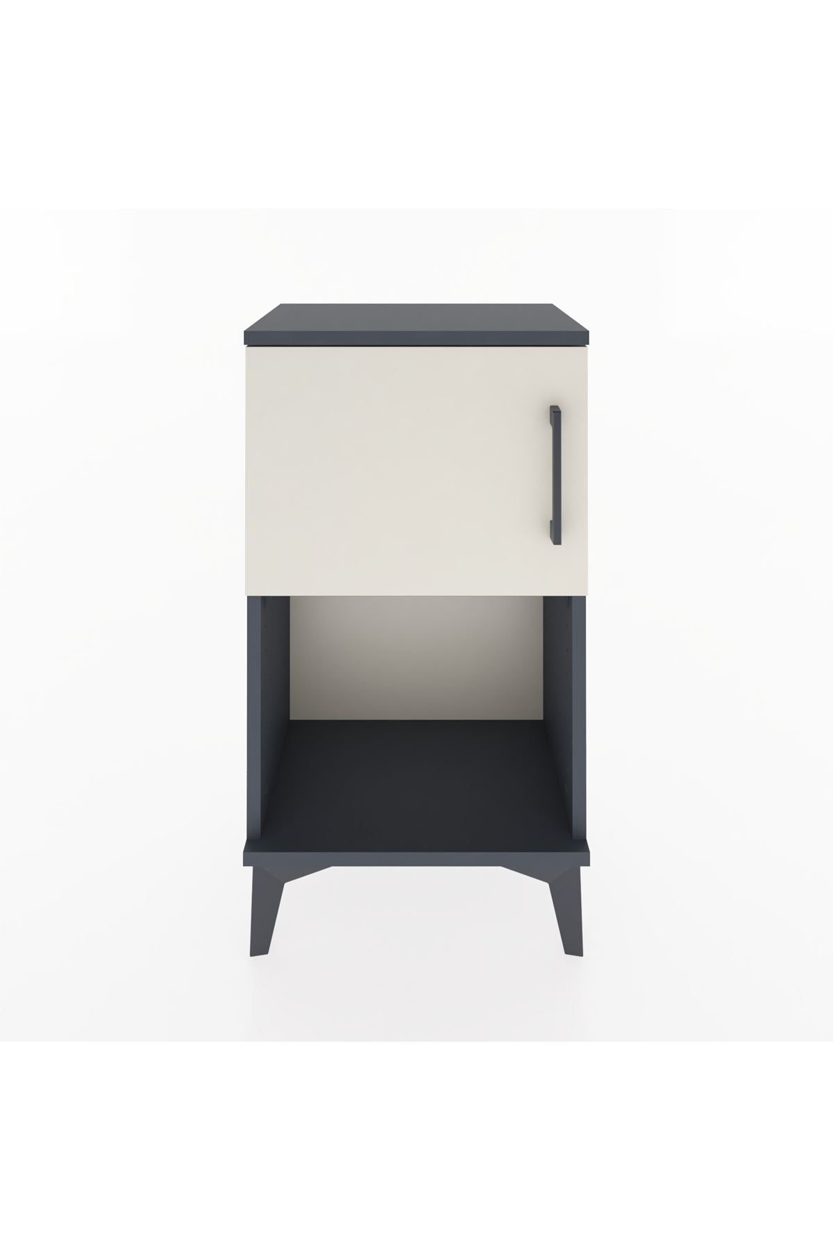 Arges Komodin 2 Raflı 2 Çekmeceli Tek Kapaklı 44x30x80 - S08M004V4A