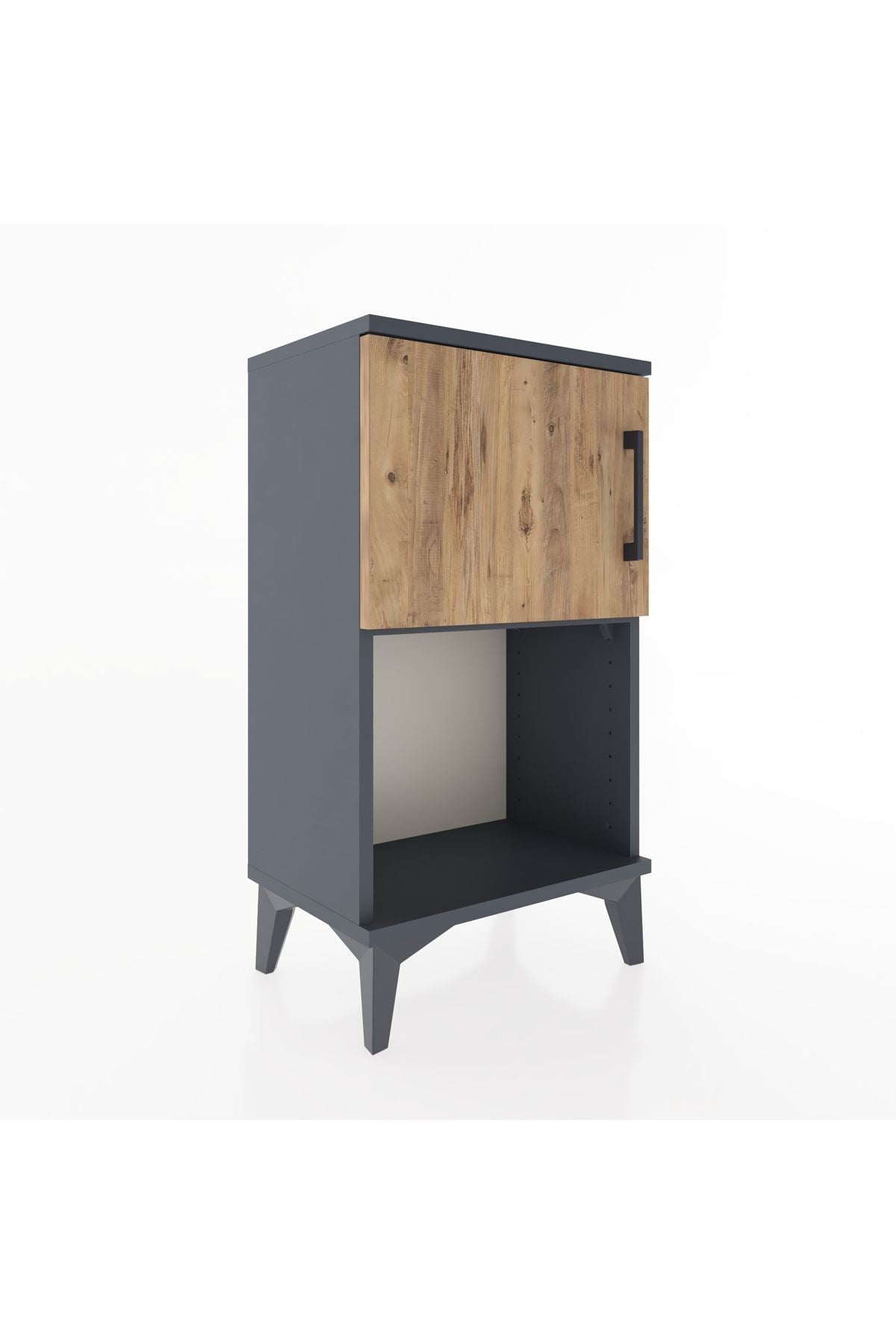 Arges Komodin 2 Raflı 2 Çekmeceli Tek Kapaklı 44x30x80 - S08M004V6A