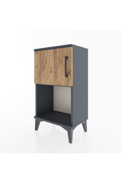 Arges Komodin 2 Raflı 2 Çekmeceli Tek Kapaklı 44x30x80 - S08M004V6A