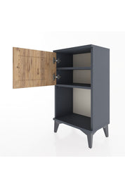 Arges Komodin 2 Raflı 2 Çekmeceli Tek Kapaklı 44x30x80 - S08M004V6A