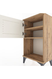 Arges Komodin 2 Raflı 2 Çekmeceli Tek Kapaklı 44x30x80 - S08M004V7A