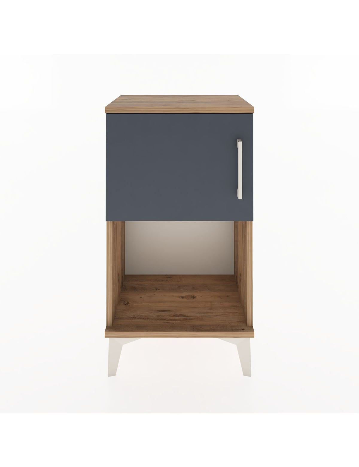 Arges Komodin 2 Raflı 2 Çekmeceli Tek Kapaklı 44x30x80 - S08M004V8A
