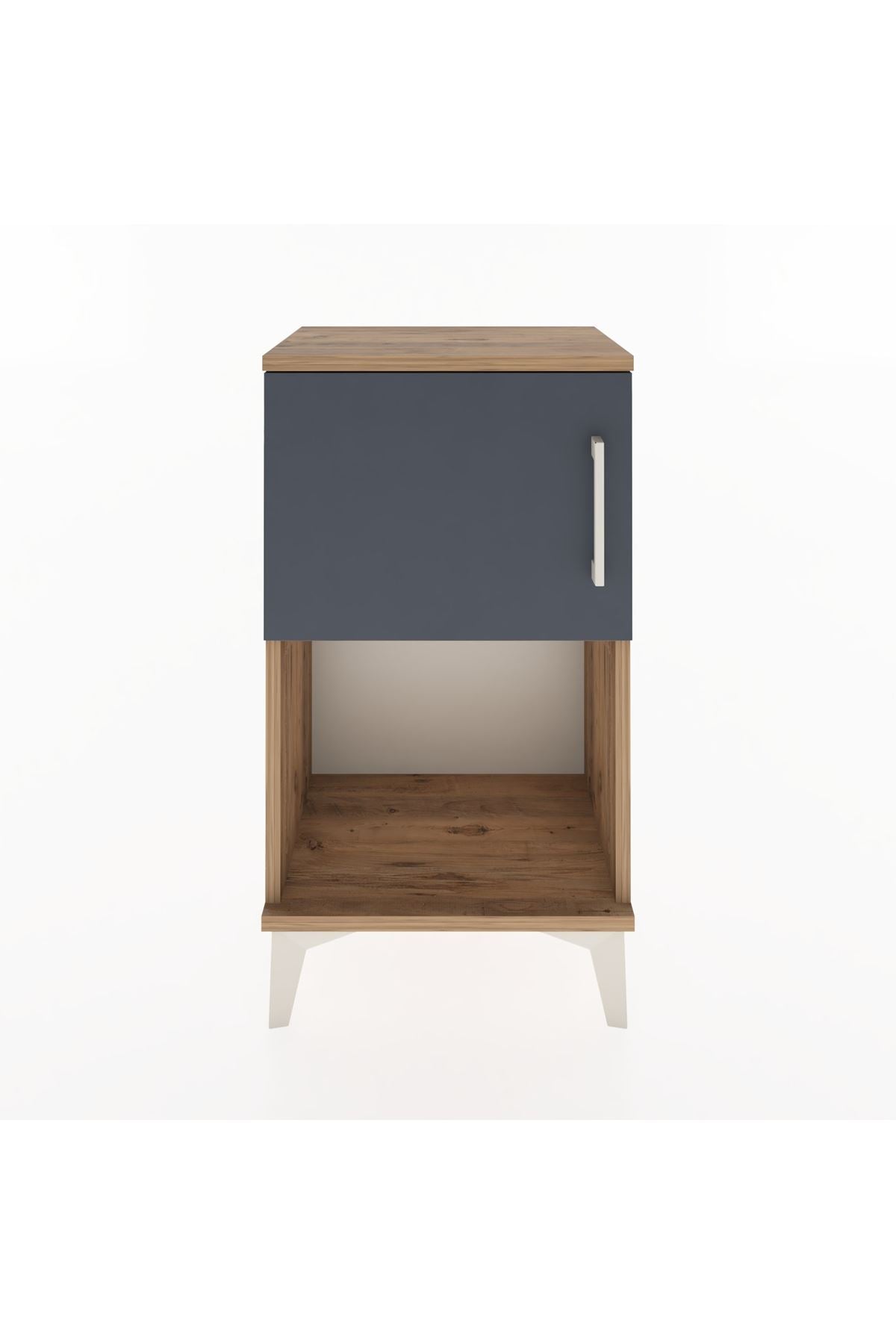 Arges Komodin 2 Raflı 2 Çekmeceli Tek Kapaklı 44x30x80 - S08M004V8A