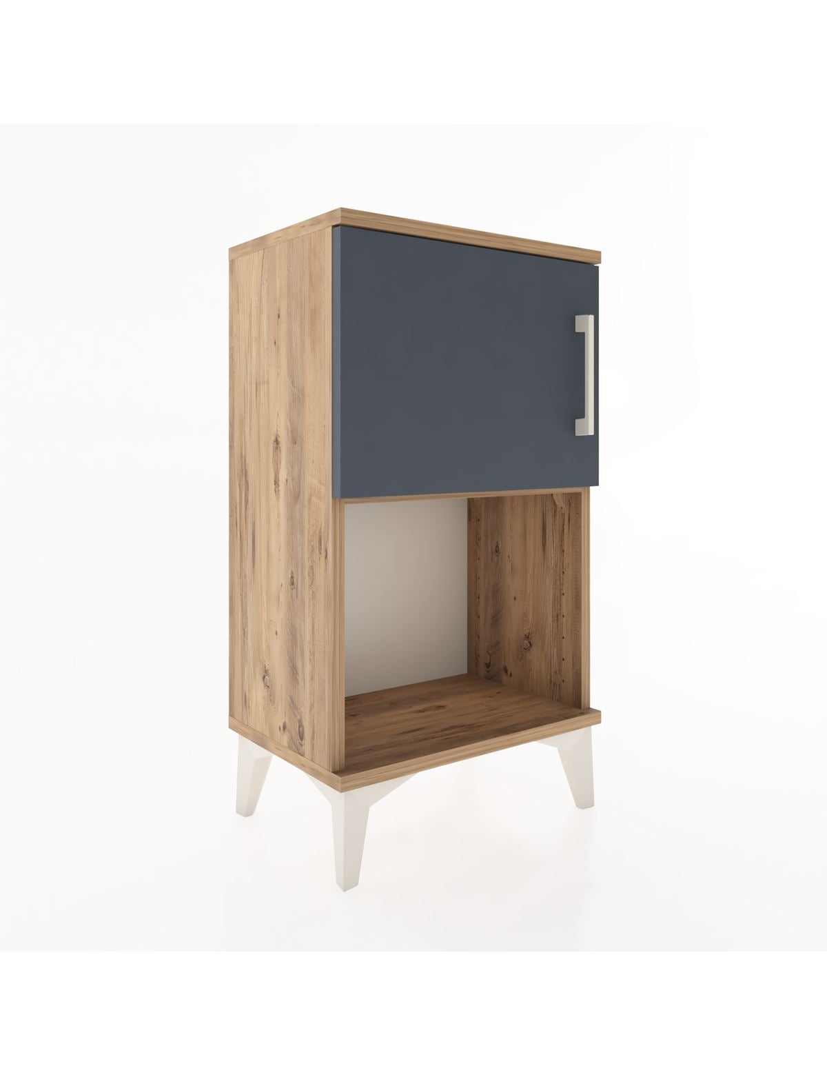 Arges Komodin 2 Raflı 2 Çekmeceli Tek Kapaklı 44x30x80 - S08M004V8A