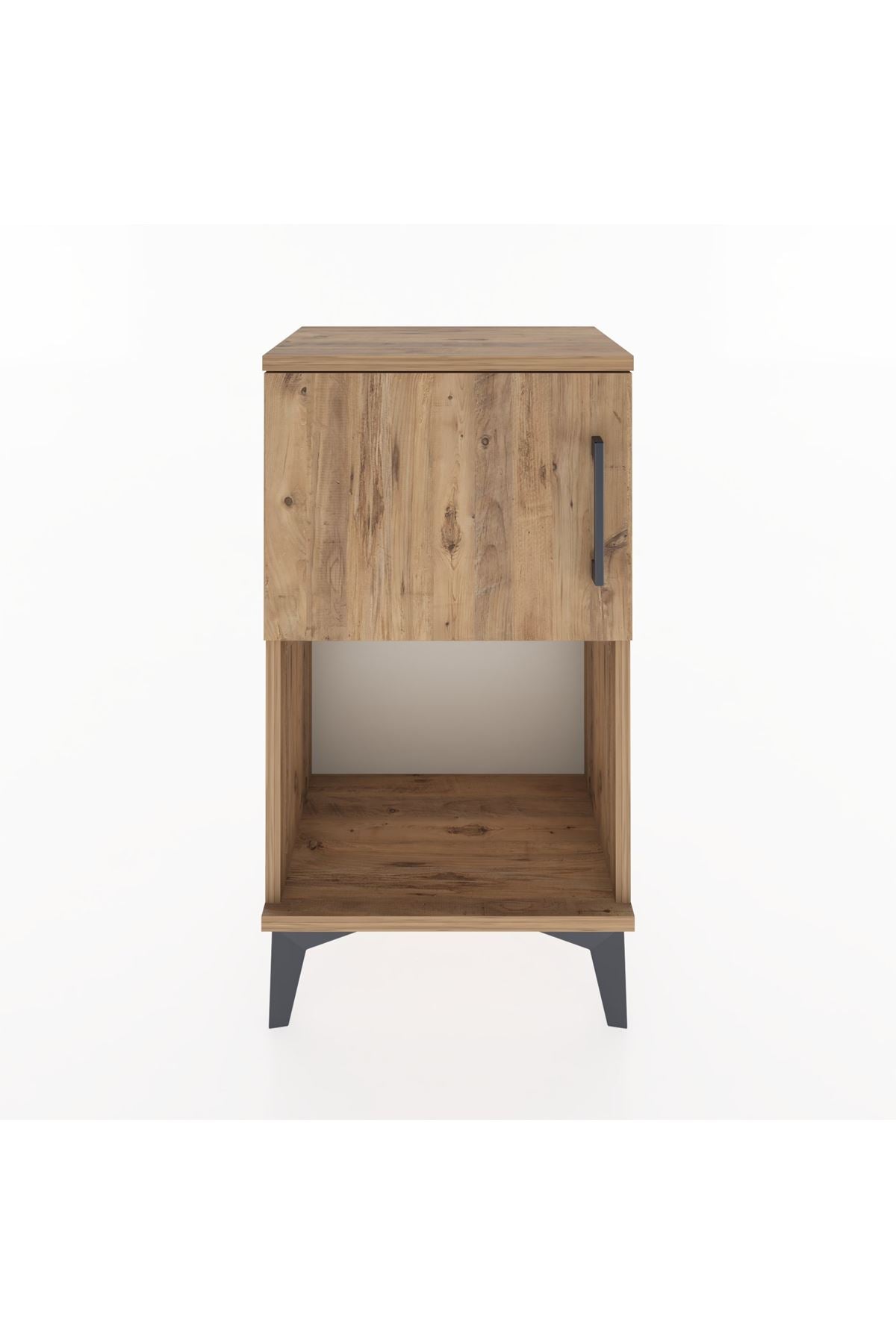 Arges Komodin 2 Raflı 2 Çekmeceli Tek Kapaklı 44x30x80 - S08M004V9A