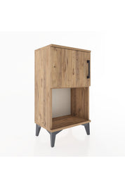 Arges Komodin 2 Raflı 2 Çekmeceli Tek Kapaklı 44x30x80 - S08M004V9A