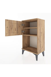 Arges Komodin 2 Raflı 2 Çekmeceli Tek Kapaklı 44x30x80 - S08M004V9A
