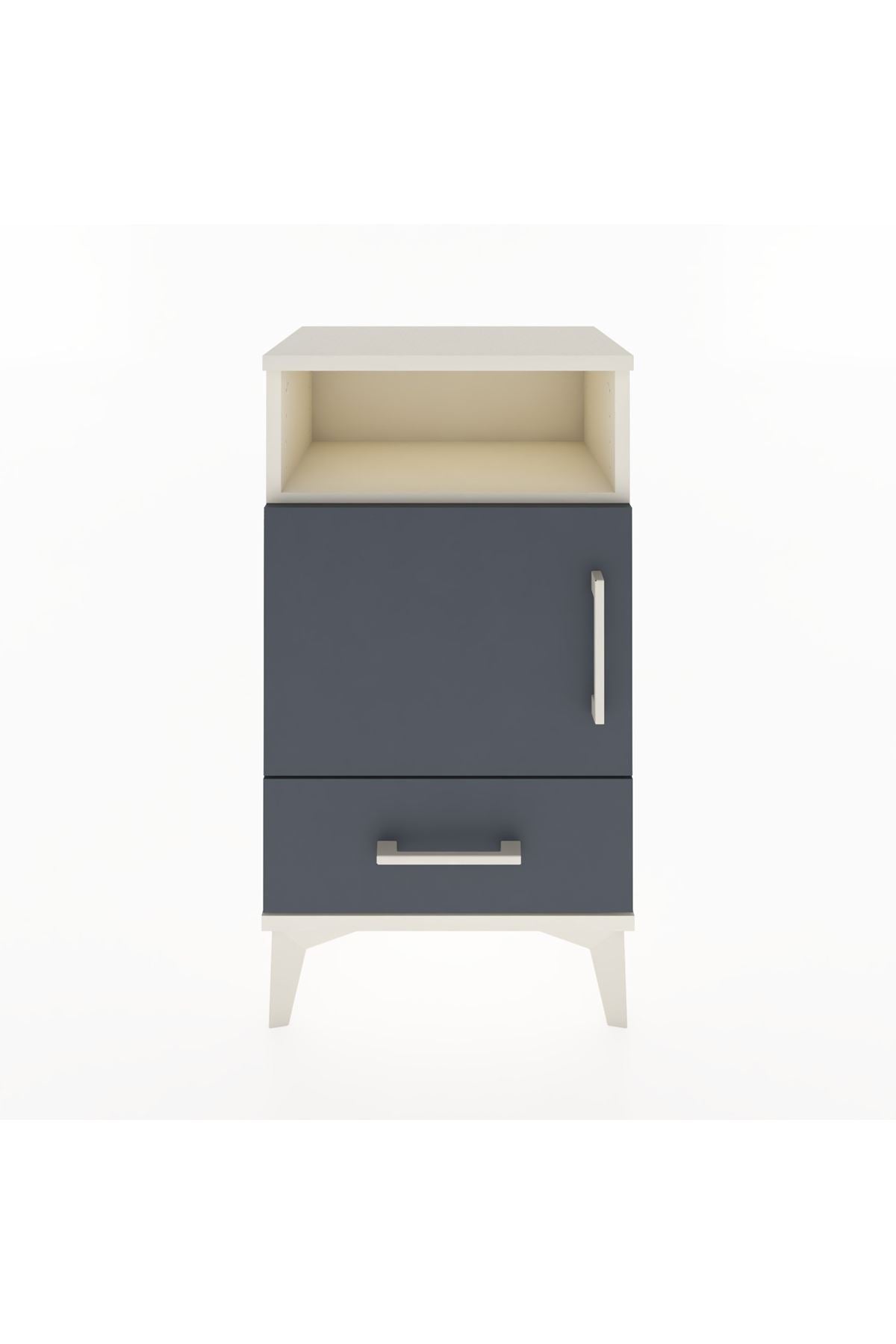 Arges Komodin 2 Raflı Tek Kapaklı 44x30x80 - S08M005V2A