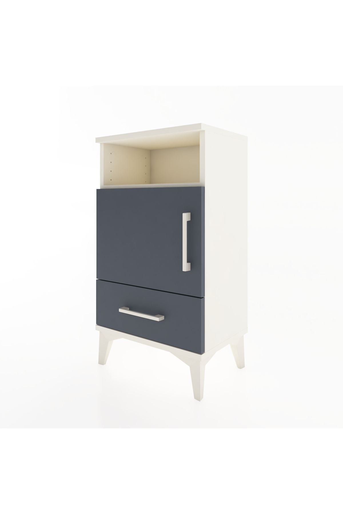 Arges Komodin 2 Raflı Tek Kapaklı 44x30x80 - S08M005V2A