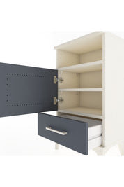 Arges Komodin 2 Raflı Tek Kapaklı 44x30x80 - S08M005V2A