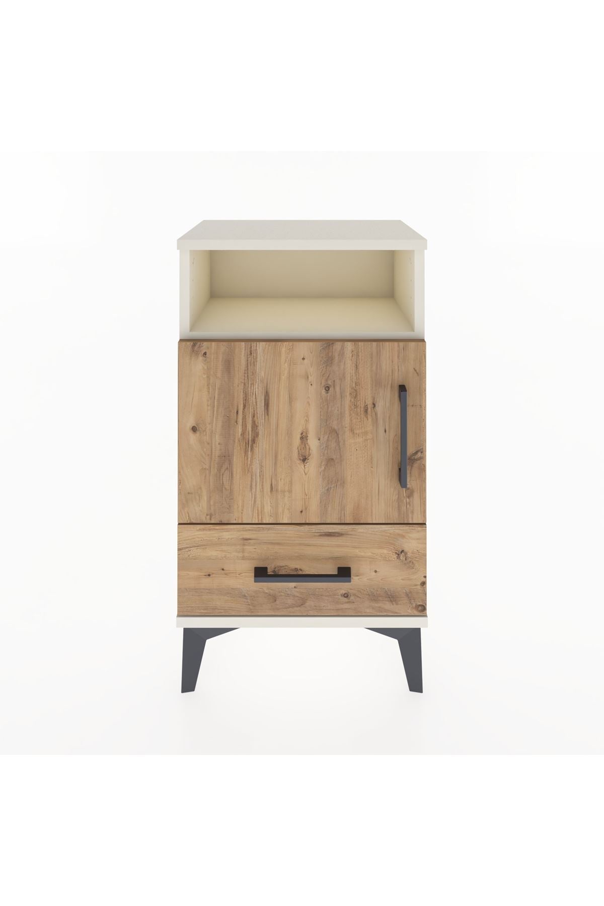Arges Komodin 2 Raflı Tek Kapaklı 44x30x80 - S08M005V3A