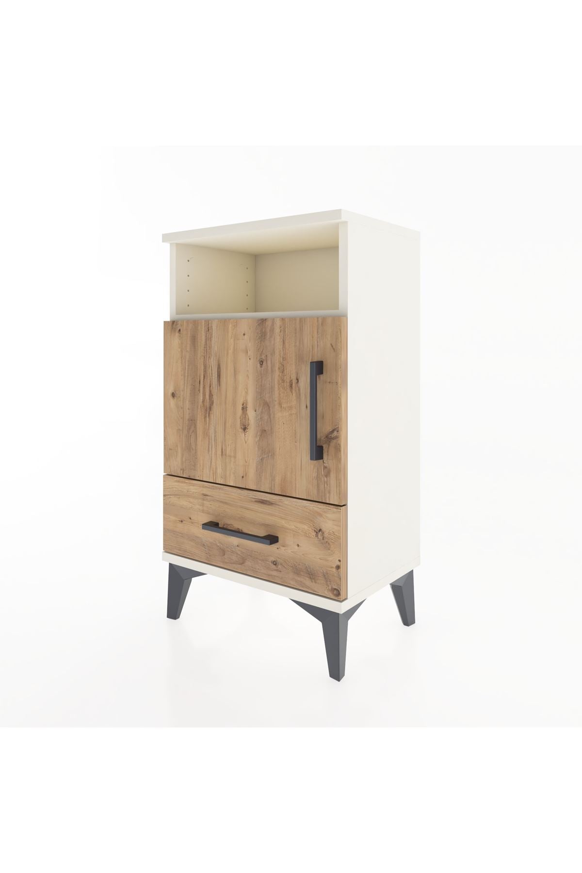 Arges Komodin 2 Raflı Tek Kapaklı 44x30x80 - S08M005V3A