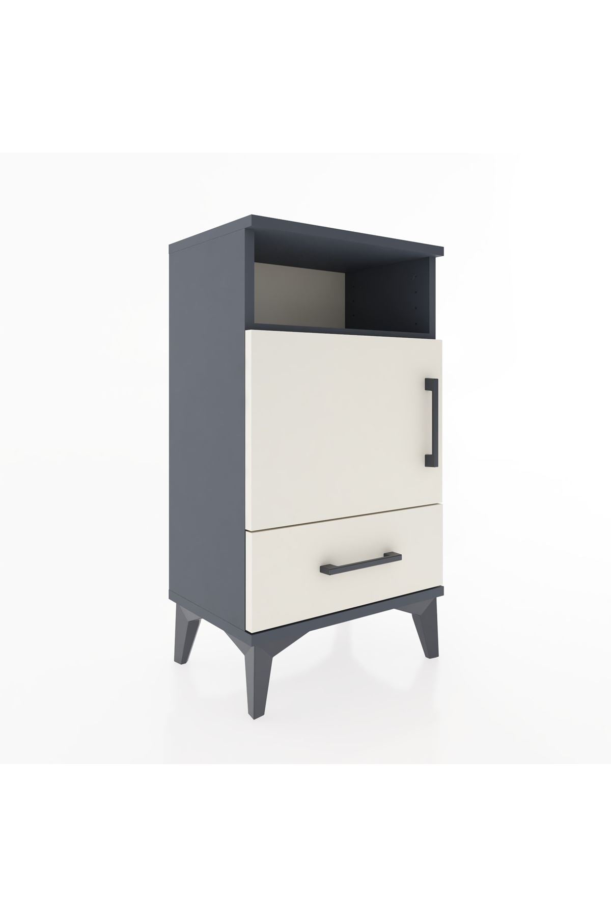 Arges Komodin 2 Raflı Tek Kapaklı 44x30x80 - S08M005V4A