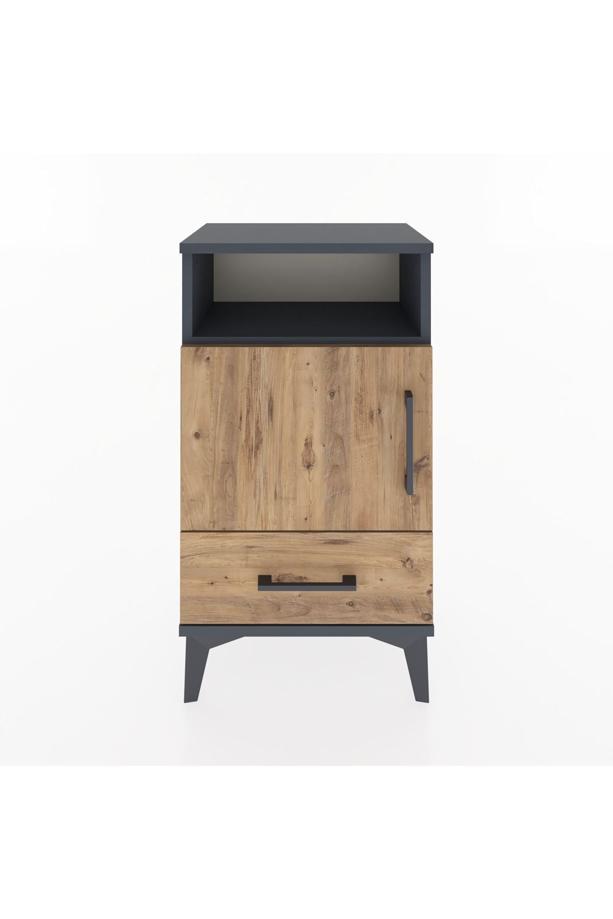 Arges Komodin 2 Raflı Tek Kapaklı 44x30x80 - S08M005V6A