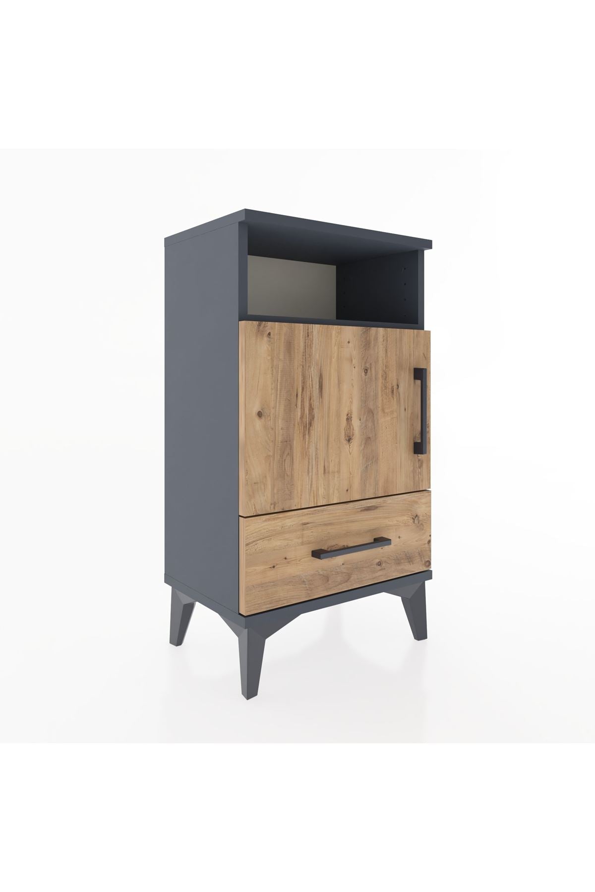 Arges Komodin 2 Raflı Tek Kapaklı 44x30x80 - S08M005V6A