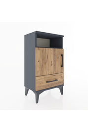 Arges Komodin 2 Raflı Tek Kapaklı 44x30x80 - S08M005V6A