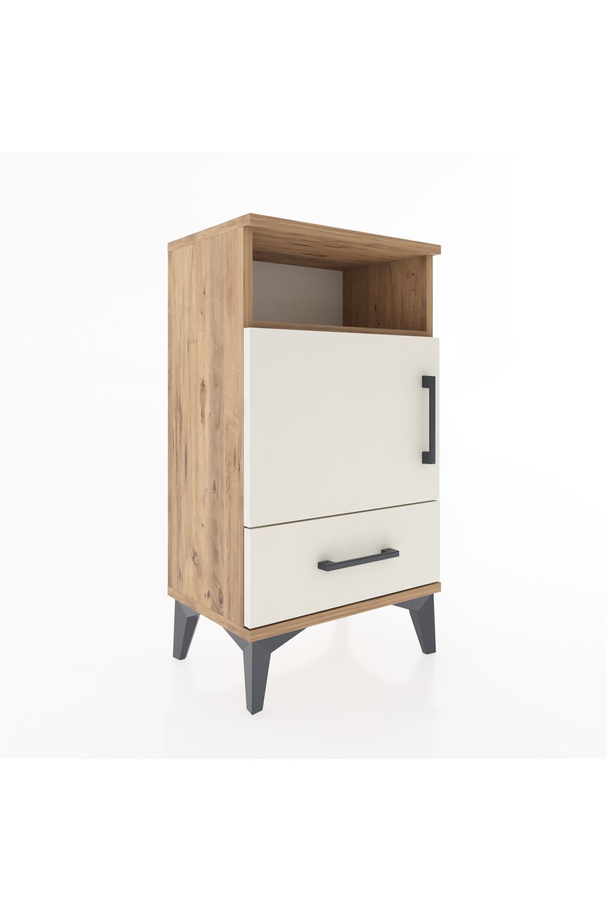Arges Komodin 2 Raflı Tek Kapaklı 44x30x80 - S08M005V7A