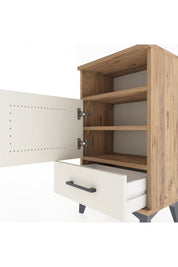 Arges Komodin 2 Raflı Tek Kapaklı 44x30x80 - S08M005V7A