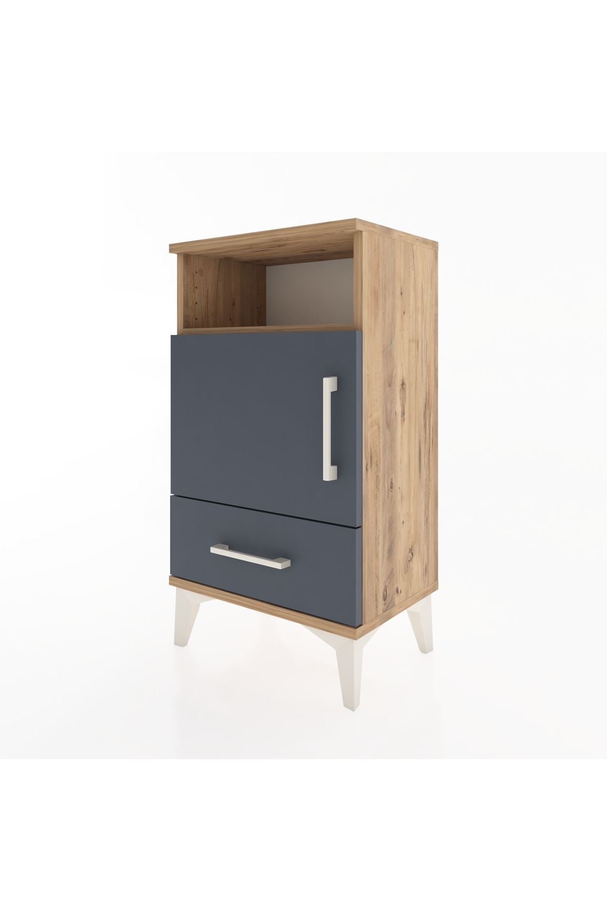Arges Komodin 2 Raflı Tek Kapaklı 44x30x80 - S08M005V8A