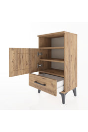 Arges Komodin 2 Raflı Tek Kapaklı 44x30x80 - S08M005V9A