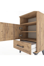 Arges Komodin 2 Raflı Tek Kapaklı 44x30x80 - S08M005V9A