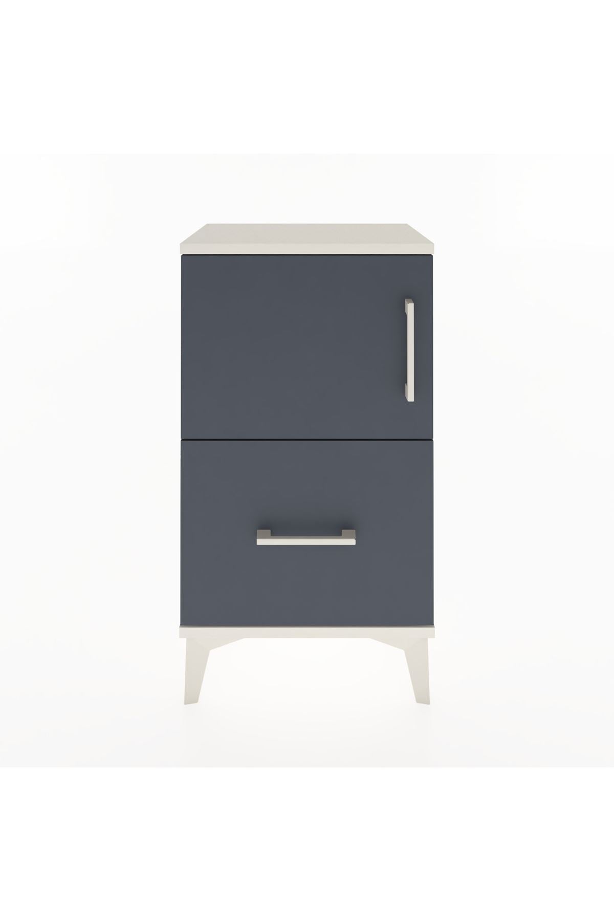 Arges Komodin Tek Raflı Tek Çekmeceli Tek Kapaklı 44x30x80 - S08M007V2A