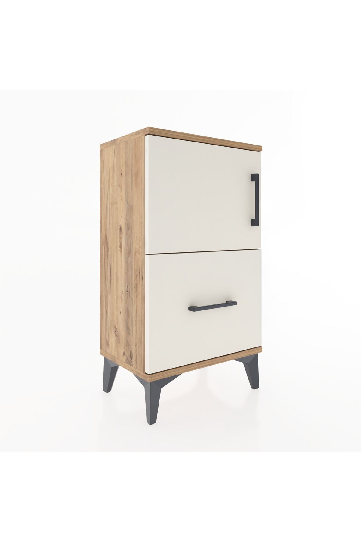 Arges Komodin Tek Raflı Tek Çekmeceli Tek Kapaklı 44x30x80 - S08M007V7A