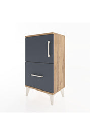 Arges Komodin Tek Raflı Tek Çekmeceli Tek Kapaklı 44x30x80 - S08M007V8A