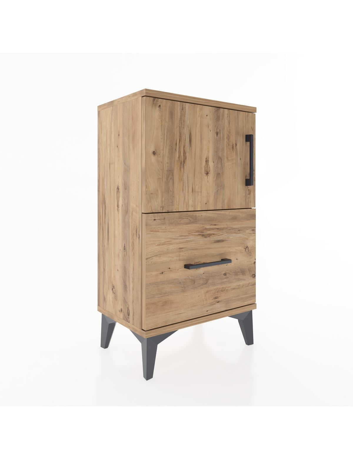 Arges Komodin Tek Raflı Tek Çekmeceli Tek Kapaklı 44x30x80 - S08M007V9A