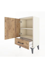 Arges Komodin 2 Raflı Tek Çekmeceli Tek Kapaklı 44x30x80 - S08M008V3A