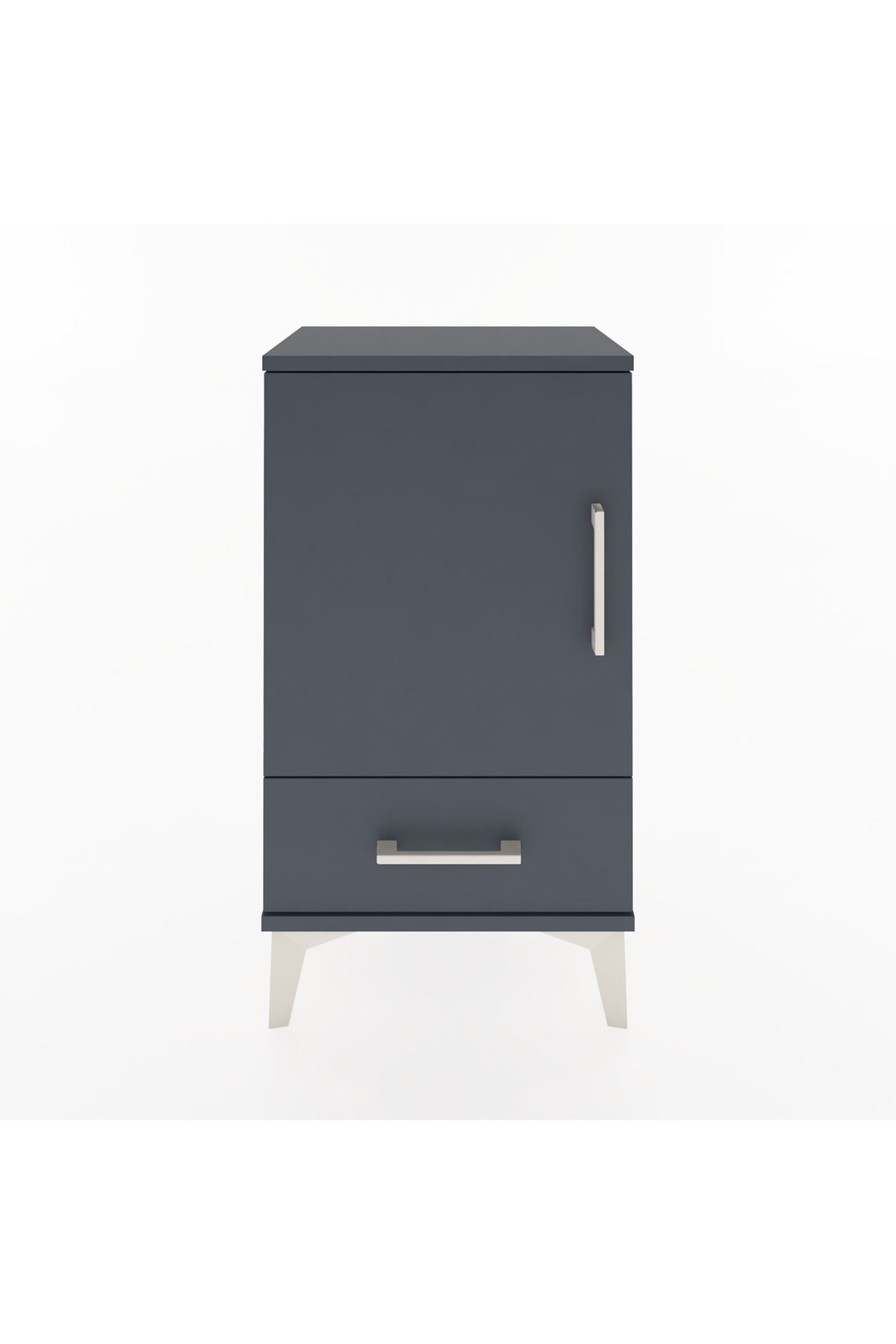 Arges Komodin 2 Raflı Tek Çekmeceli Tek Kapaklı 44x30x80 - S08M008V5A