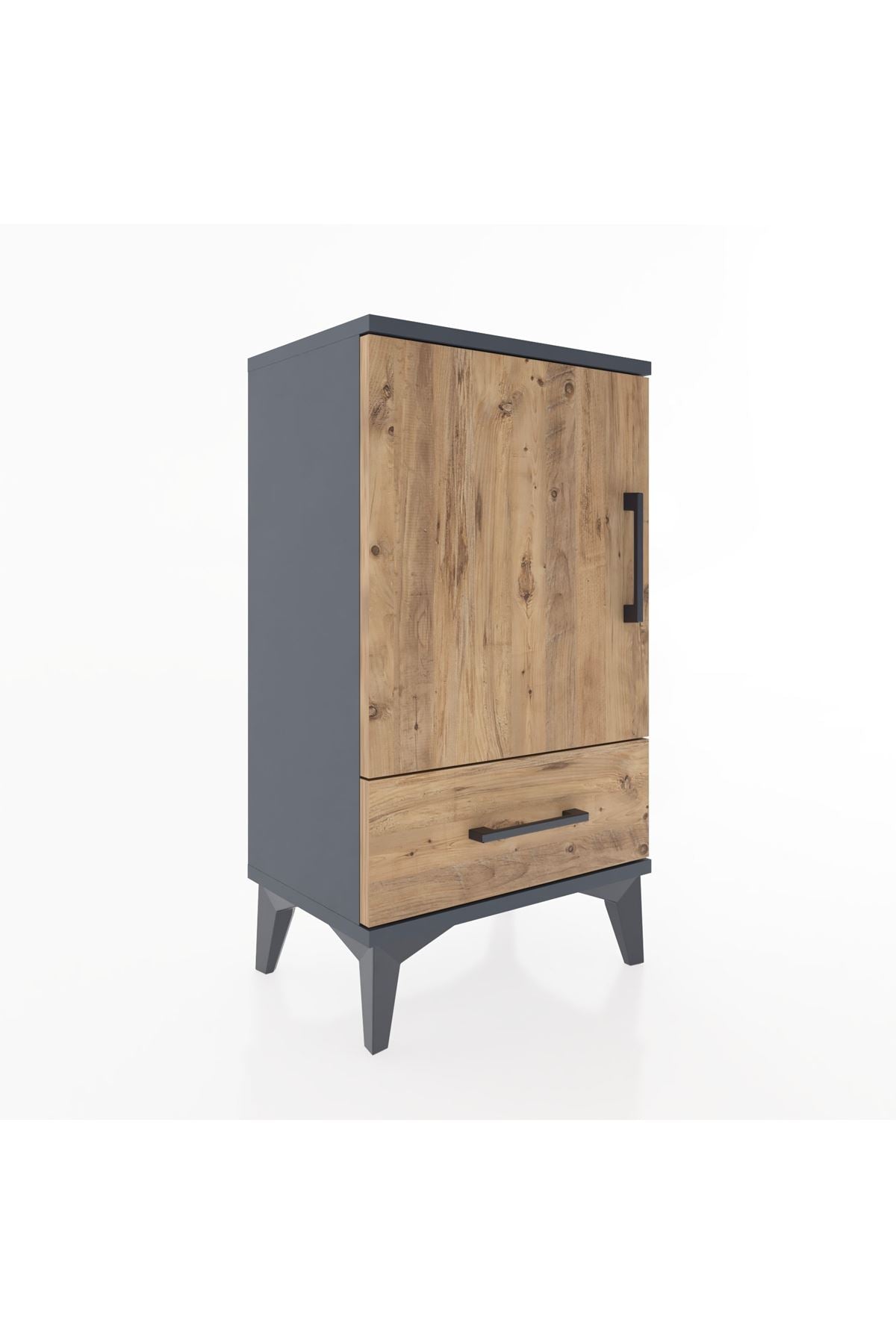 Arges Komodin 2 Raflı Tek Çekmeceli Tek Kapaklı 44x30x80 - S08M008V6A