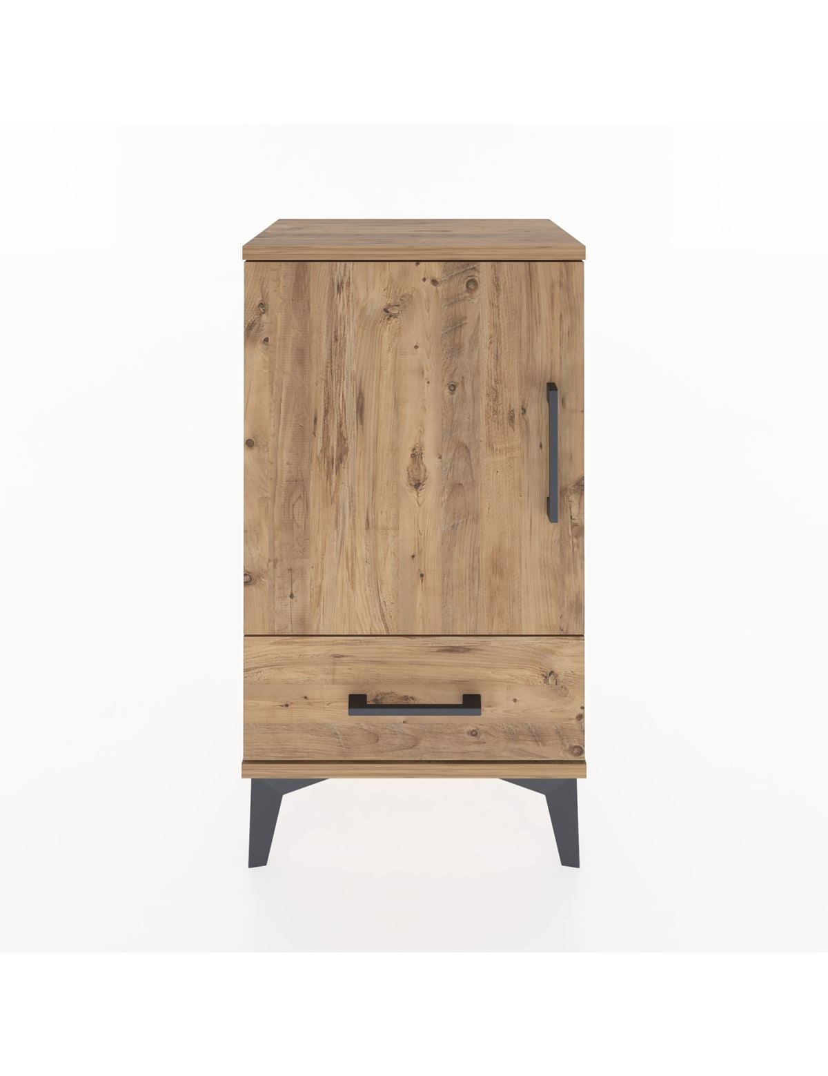 Arges Komodin 2 Raflı Tek Çekmeceli Tek Kapaklı 44x30x80 - S08M008V9A