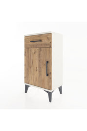 Arges Komodin 2 Raflı Tek Çekmeceli Tek Kapaklı 44x30x80 - S08M009V3A