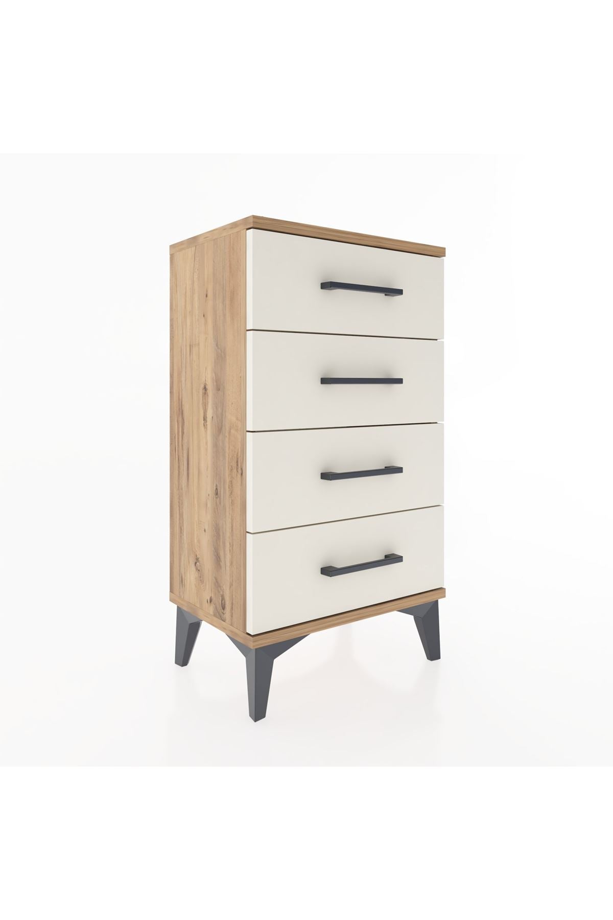 Arges Komodin 2 Raflı Tek Kapaklı 44x30x80 - S08M011V7A