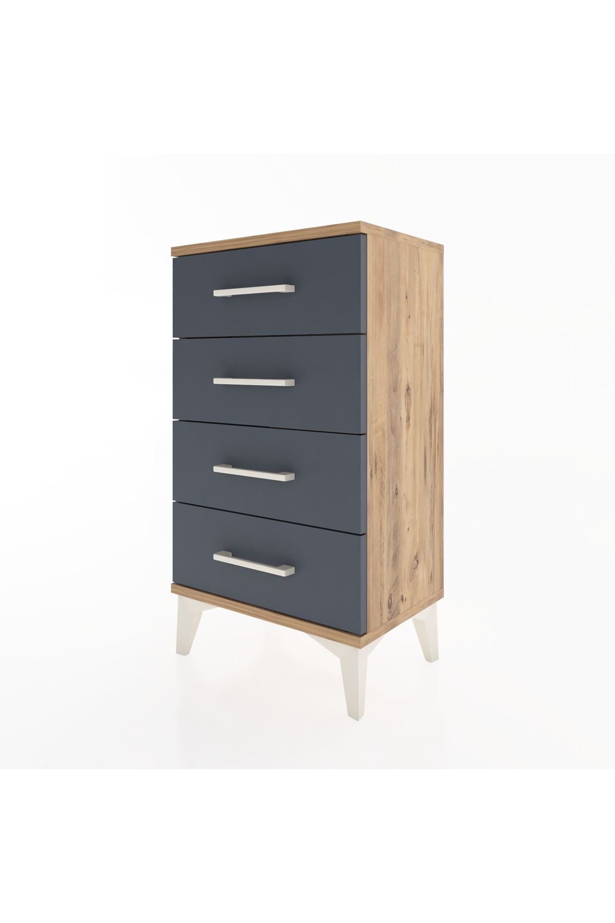 Arges Komodin 2 Raflı Tek Kapaklı 44x30x80 - S08M011V8A