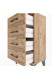 Arges Komodin 2 Raflı Tek Kapaklı 44x30x80 - S08M011V9A