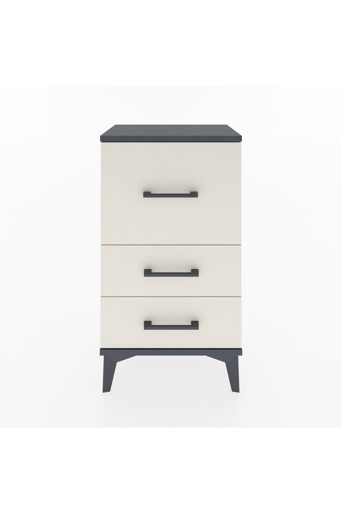 Arges Komodin Tek Raflı 2 Çekmeceli 44x30x80 - S08M014V4A