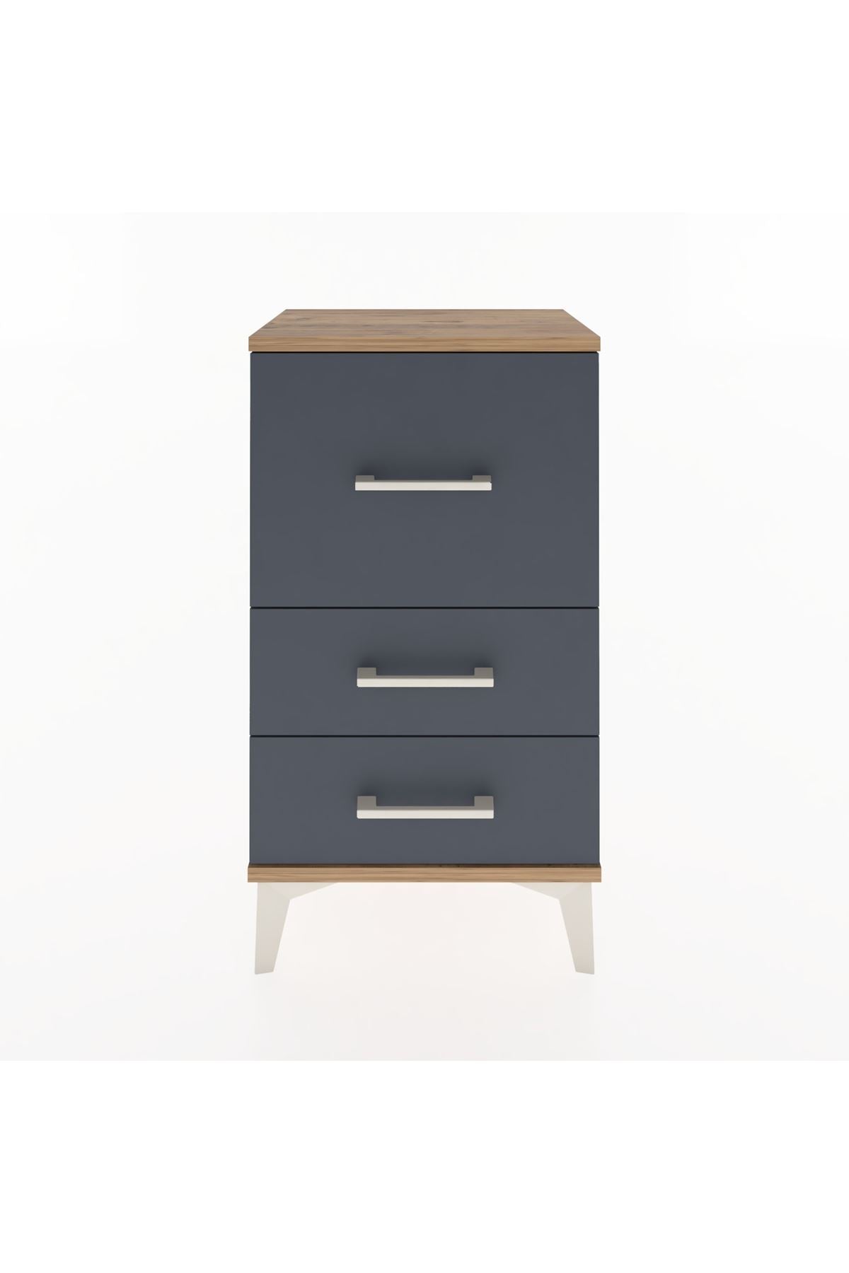Arges Komodin Tek Raflı 2 Çekmeceli 44x30x80 - S08M014V8A