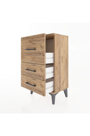 Arges Komodin Tek Raflı 2 Çekmeceli 44x30x80 - S08M014V9A