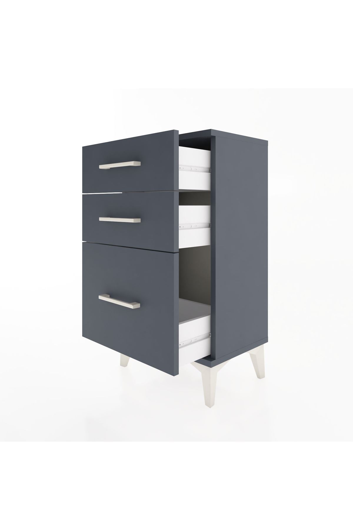 Arges Komodin 3 Çekmeceli 44x30x80 - S08M015V5A