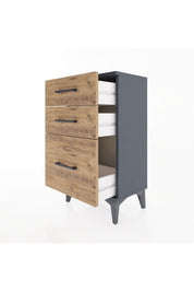 Arges Komodin 3 Çekmeceli 44x30x80 - S08M015V6A