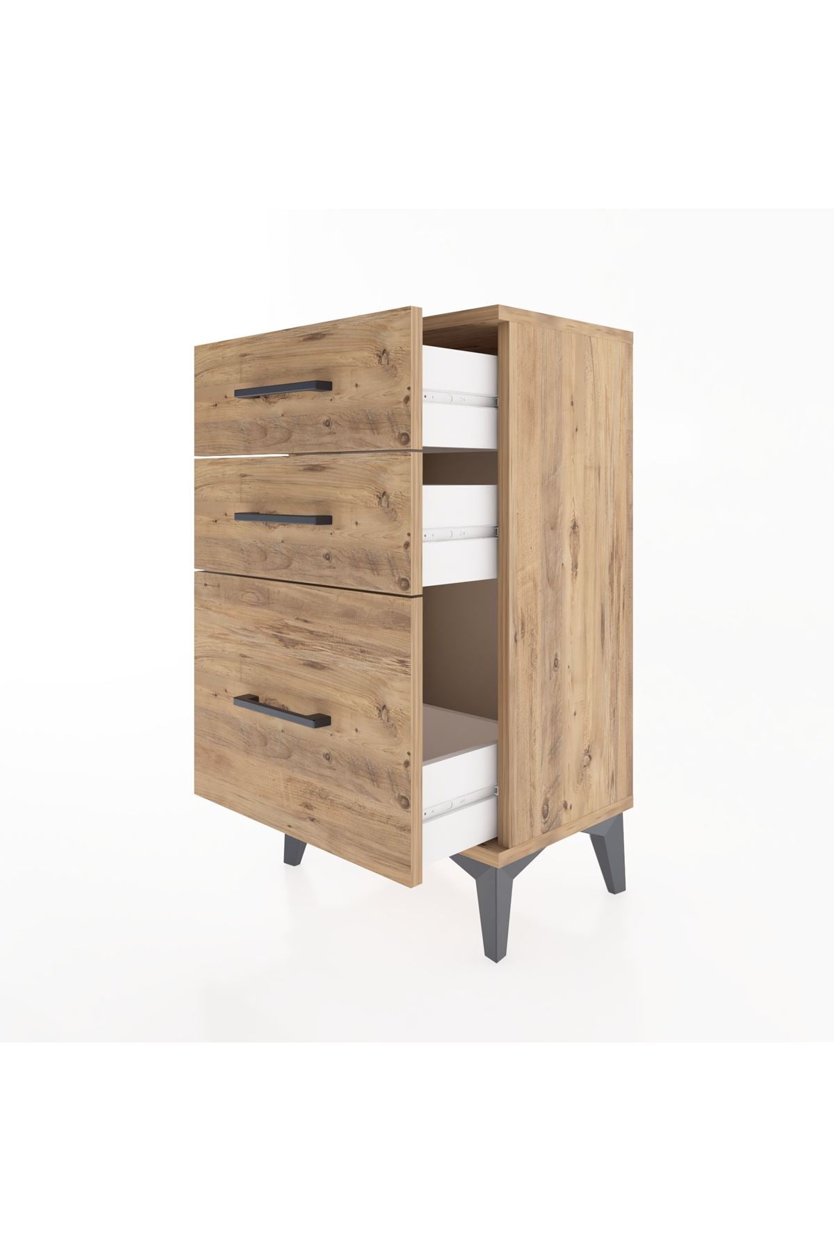 Arges Komodin 3 Çekmeceli 44x30x80 - S08M015V9A