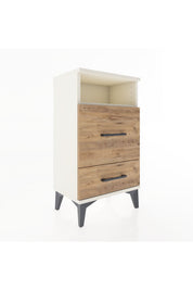 Arges Komodin Tek Raflı 2 Çekmeceli 44x30x80 - S08M017V3A